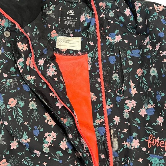 Firefly Reeta GLS V2 Girls Medium (10-12) Floral Aquamax Elite Jacket Multicolor - Picture 8 of 8